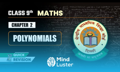 Polynomials Quick Revision Class 9 Maths Chapter 2 CBSE 2025 26