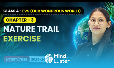 Nature Trail Exercise Class 4th EVS Our Wondrous World Chapter 3 CBSE 2025 26