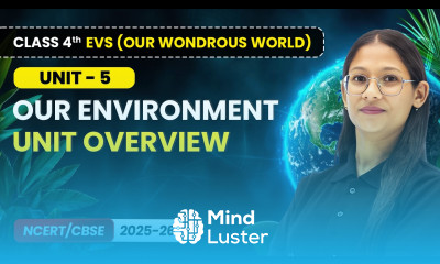 Our Environment Unit Overview Class 4th EVS Our Wondrous World Unit 5 CBSE 2025 26