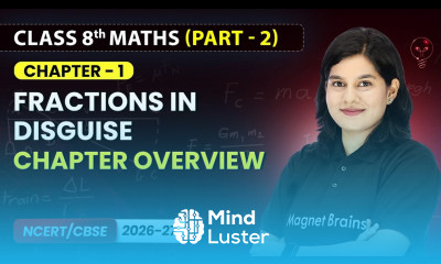 Fractions in Disguise Chapter Overview Class 8th Maths Part 2 Chapter 1 CBSE 2026 27