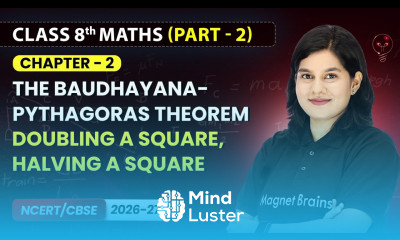 Doubling a Square Halving a Square Class 8th Maths Part 2 Chapter 2 CBSE 2026 27