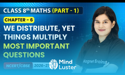 We Distribute Yet Things Multiply Most Important Questions Class 8 Maths Part 1 Ch 6 CBSE