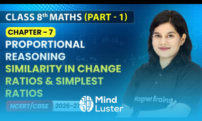 Observing Similarity in Change Ratios Ratios in their Simplest Form Class 8 Maths Part 1 Ch 7