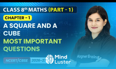 A Square and A Cube Most Important Questions I Class 8th Maths Part 1 Chapter 1 CBSE 2026 27