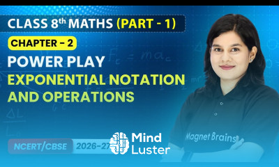 Exponential Notation and Operations Power Play I Class 8th Maths Part 1 Ch 2 CBSE 2026 27
