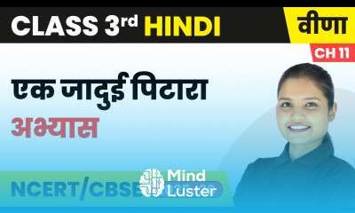 Ek Jadui Pitara एक जादुई पिटारा अभ्यास Class 3rd Chapter 11 Hindi Veena CBSE 2025 26