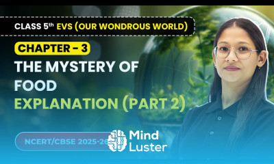 The Mystery of Food Explanation Part 2 Class 5th EVS Our Wondrous World Ch 3 CBSE 2025