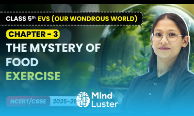 The Mystery of Food Exercise Class 5th EVS Our Wondrous World Ch 3 CBSE 2025