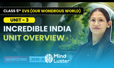 Incredible India Unit Overview Class 5th EVS Our Wondrous World Unit 3 CBSE 2025 26