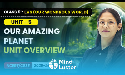 Our Amazing Planet Unit Overview Class 5 EVS Our Wondrous World Unit 5 CBSE 2025 26