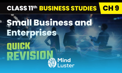 Small Business and Enterprises Quick Revision Class 11 Business Studies Chapter 9 CBSE 2025