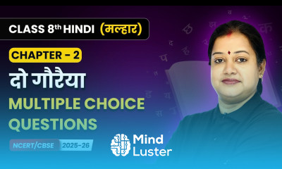 Do Gauraiya दो गौरैया Multiple Choice Questions Class 8 Chapter 2 Hindi Malhar Book CBSE