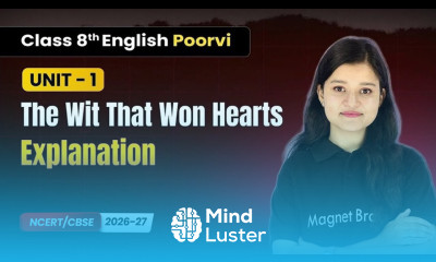 The Wit That Won Hearts Explanation Class 8th English Poorvi Unit 1 CBSE 2026 27