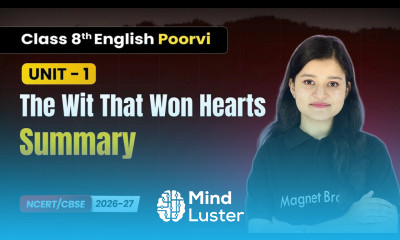 The Wit That Won Hearts Summary Class 8th English Poorvi Unit 1 CBSE 2026 27