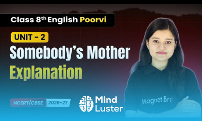 Somebody s Mother Explanation Class 8th English Poorvi Unit 2 CBSE 2026 27