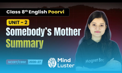 Somebody s Mother Summary Class 8th English Poorvi Unit 2 CBSE 2026 27