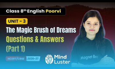 The Magic Brush of Dreams Questions Answers Part 1 Class 8th English Poorvi Unit 3 CBSE