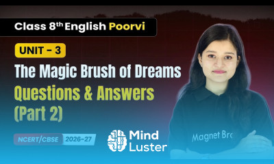 The Magic Brush of Dreams Questions Answers Part 2 Class 8th English Poorvi Unit 3 CBSE