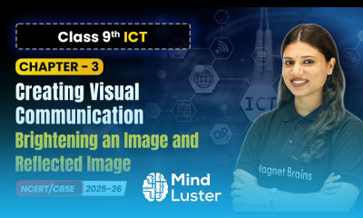 Brightening an Image and Reflected Image Creating Visual Communication Ch 3 Class 9 ICT CBSE