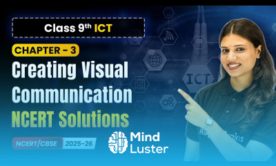 Creating Visual Communication NCERT Solutions Ch 3 Class 9 ICT CBSE 2025 26