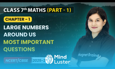 Large Numbers Around Us Most Important Questions Class 7th Maths Chapter 1 CBSE 2025 26
