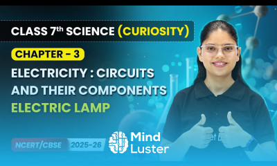 Electric lamp Electricity Circuits and their Components Ch 3 Class 7 Science Curiosity CBSE