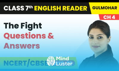 The Fight Questions Answers Class 7 English Gulmohar Chapter 4 CBSE 2025 26