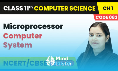 Microprocessor Computer System Class 11 Computer Science Chapter 1 CBSE 2025 26