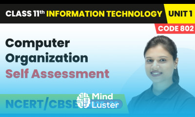 Computer Organization Self Assessment Class 11 Information Technology Unit 1 Code 802 Part B