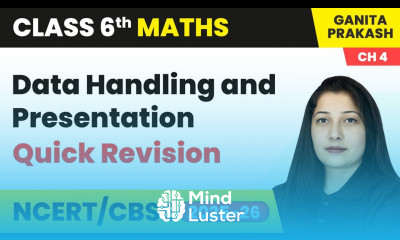 Data Handling and Presentation Quick Revision Class 6 Maths Chapter 4 CBSE 2025 26