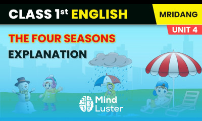 The Four Seasons Explanation Seasons Class 1 English Chapter 8 Mridang Book