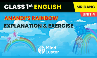 Anandi s Rainbow Explanation and Exercise Seasons Class 1 English Chapter 9 Mridang Book