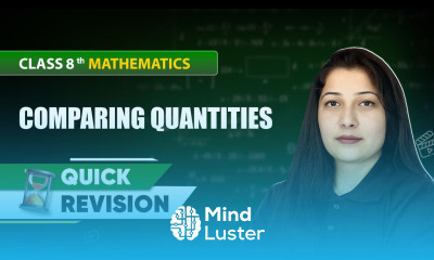 Comparing Quantities Quick Revision Class 8 Mathematics Chapter 7 CBSE 2024 25