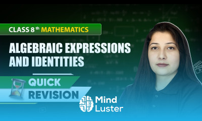 Algebraic Expressions and Identities Quick Revision Class 8 Mathematics Chapter 8 CBSE 2024 25