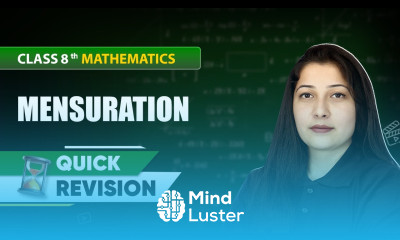 Mensuration Quick Revision Class 8 Mathematics Chapter 9 CBSE 2024 25