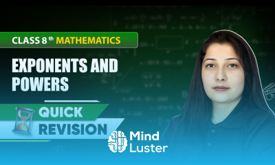 Exponents and Powers Quick Revision Class 8 Mathematics Chapter 10 CBSE 2024 25