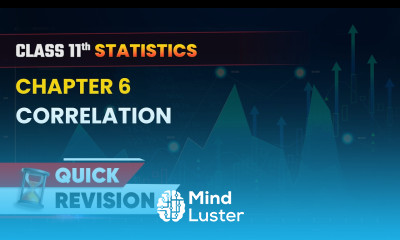 Correlation Quick Revision Class 11 Economics Statistics Chapter 6 CBSE 2025 26