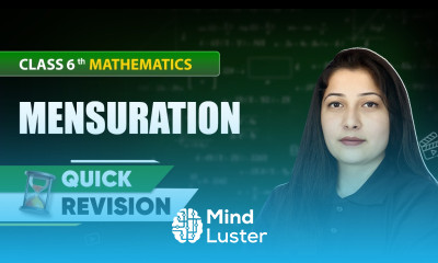 Mensuration Quick Revision Class 6 Mathematics Chapter 10 CBSE 2025 26