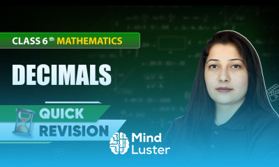 Decimals Quick Revision Class 6 Mathematics Chapter 8 CBSE 2025 26