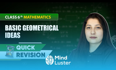 Basic Geometrical Ideas Quick Revision Class 6 Mathematics Chapter 4 CBSE 2025 26