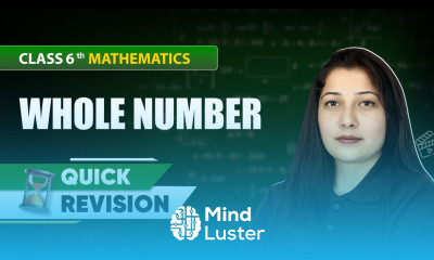 Whole Number Quick Revision Class 6 Mathematics Chapter 2 CBSE 2025 26