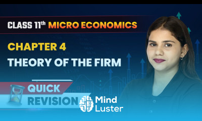 Theory of the Firm Under Perfect Competition Quick Revision Class 11 Economics Chapter 4 CBSE
