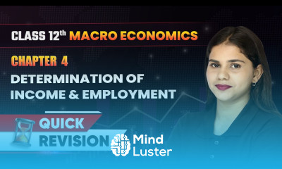 Determination of Income Employment Quick Revision Class 12 Macro Economics Ch 4 CBSE 2024 25