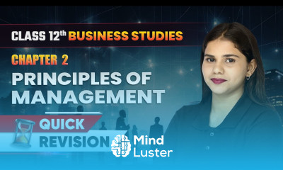 Principles of Management Quick Revision Class 12 Business Studies Chapter 2 CBSE 2024 25