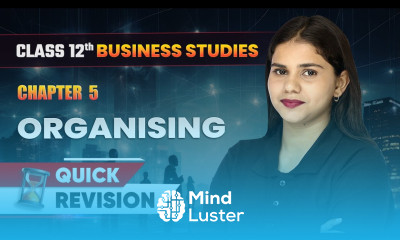Organising Quick Revision Class 12 Business Studies Chapter 5 CBSE 2024 25