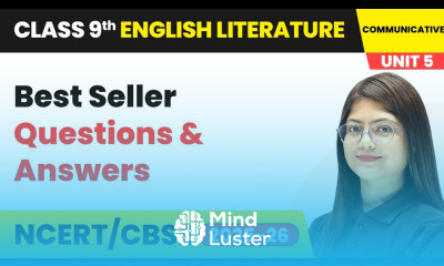 Best Seller Questions and Answers Class 9 English Unit 5 Fiction 5 CBSE 2025 26