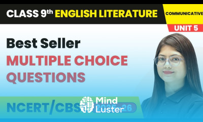 Best Seller Multiple Choice Questions Class 9 English Unit 5 Fiction 5 CBSE 2025 26