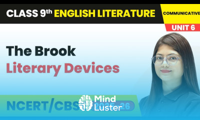 Literary Devices The Brook Class 9 English Unit 6 Poetry CBSE 2025 26