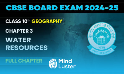 Water Resources Full Chapter Class 10 Geography Chapter 3 CBSE 2024 25