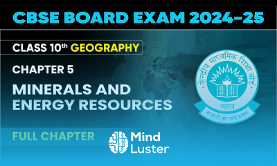 Minerals and Energy Resources Full Chapter Class 10 Geography Chapter 5 CBSE 2024 25